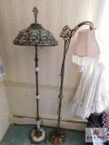 2 antique floor lamps