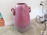 Gray & Pink Vintage Vase