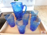 Seneca driftwood pitcher and tea glasses