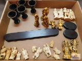 Collectable Ivory style oriental figurines