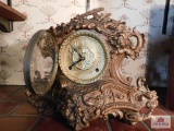 Antique cast metal Ingram 8 day clock
