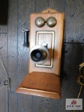 Antique ATT wall phone complete