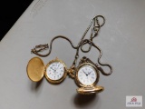 2 pocket watches, Christmas time & train