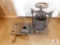 Meat grinder and vintage cast iron press