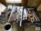 Collection of antique tools, saws and files