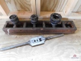 Incomplete tap and die set