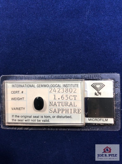 Oval 1.65 Ct Natural Sapphire