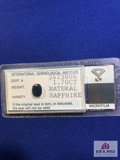 Oval 1.70 Ct Natural Sapphire