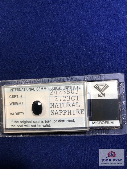 Oval 2.23 Ct Natural Sapphire