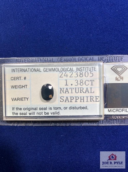 Oval 1.38 Ct Natural Sapphire