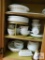 Set of Corelle China with Serving Pieces