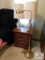 Bedside Table, Lamps and Floor Lamp