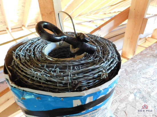 2 Rolls of Bekaert High Tensile Steel 15.5 Ga. Class 3, 2 Strand 4 Point 5 Inch Spacing Barbwire and