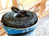 2 Rolls of Bekaert High Tensile Steel 15.5 Ga. Class 3, 2 Strand 4 Point 5 Inch Spacing Barbwire and