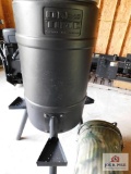 Tree Deer Feeder with Battery Operated Dispenser and Standing Deer Feeder