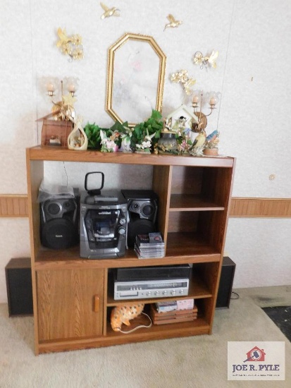 Entertainment Center, Panasonic 5 Disc CD Player, Turntable