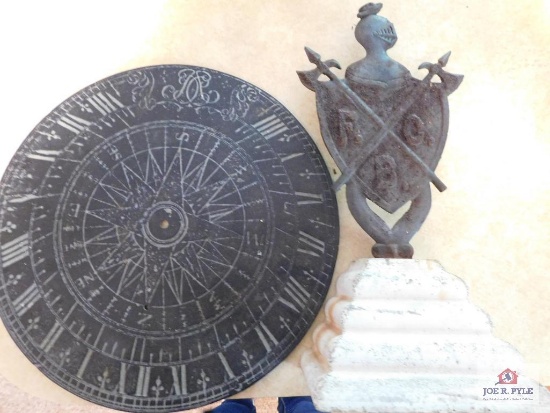 Sundial plate and decorative item