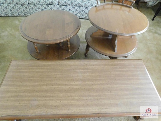 Coffee table & 2 side tables