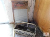 Antique Walkins Products - Salesman Box and National Washboard Co. No. 510 Washboard