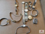 Collection of watches - One 14k Vintage Watch with Diamonds