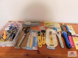 Collection of scissors and rotary cutters