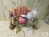 Group of oil lamps