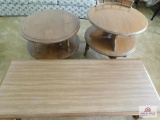 Coffee table & 2 side tables