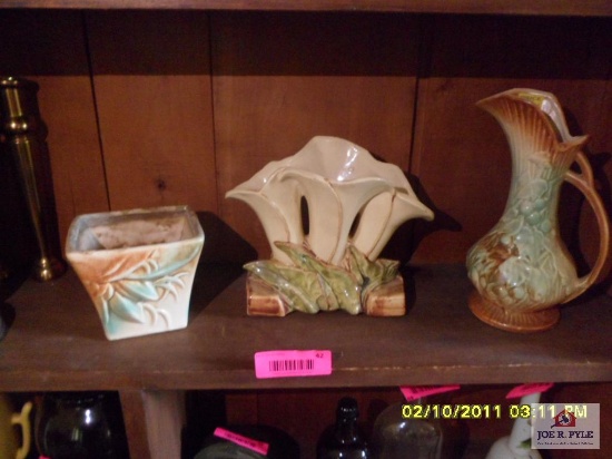 3 pieces of McCoy pottery
