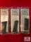 THREE GLOCK G42 6RD MAGAZINES