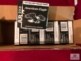 5 BOXES FEDERAL AMERICAN EAGLE .223 REM 55GR FMJ 100RD BOXES