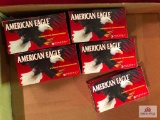 5 BOXES AMERICAN EAGLE .357 MAG 158GR JSP 50RD BOXES