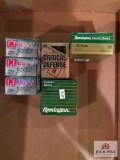 2 BOXES REMINGTON .45 ACP GOLDEN SABRE 230GR, 3 BOXES HORNADY .45 ACP CRITICAL DUTY 220GR FLEX LOCK,