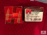 2 BOXES HORNADY .17 HORNET 20GR VMAX 25RD BOXES