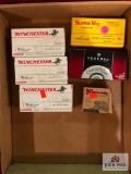 3 BOXES WINCHESTER 9MM LUGER 115GR FMJ 50RD BOXES, 1 BOX FEDERAL 9MM LUGER 115GR FMJ 50RD BOX, 1 BOX