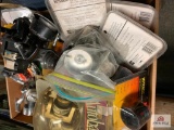 LOT OF FISHING REELS, MITCHELL SPOOLS, GOGGLES,WHISTLES