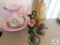 Warwich bowl and pitcher with vase made in Italy and oil lamp