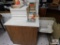 Singer sewing machine, cabinet attachments & books