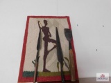Handmade Ethiopian artwork and spears