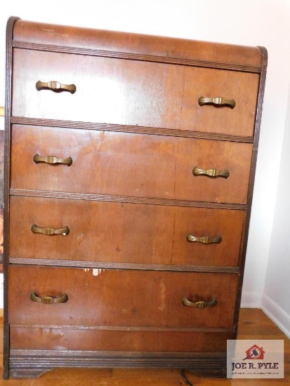 Antique waterfall chest of drawers