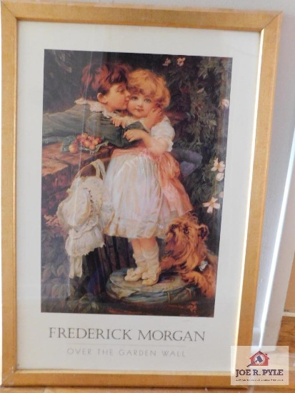 Frederick Morgan - Over The Garden Wall Framed Print