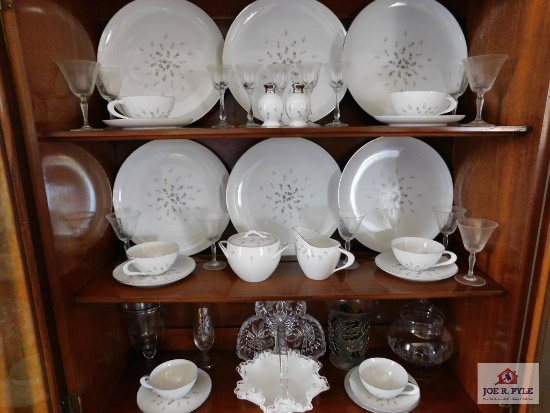 Set of china - Petite Bouquet - Contents Only (Cabinet not included)