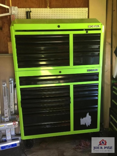 KOBALT large toolbox green with keys 64 X 42 X 18