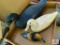 wooden carved duck decoys
