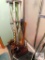men's dress shoes, crutches, canes