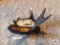 engraved knife with horn display