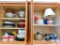 plates, bowls, lamp
