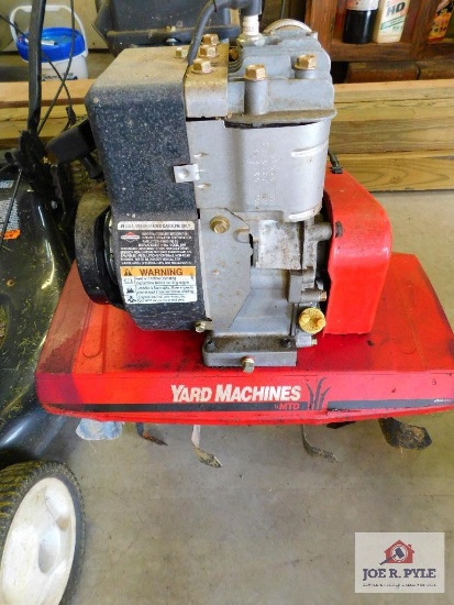 yard machines rotor tiller