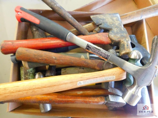 large lot of misc. hammers