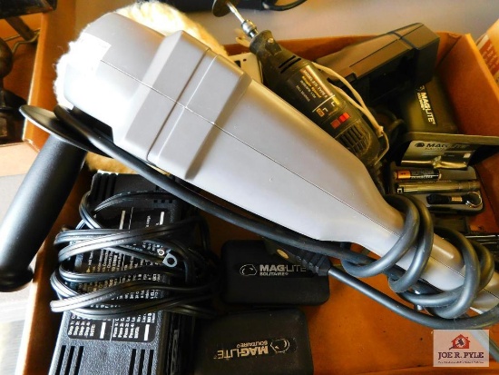 buffer, batteries, pen lights