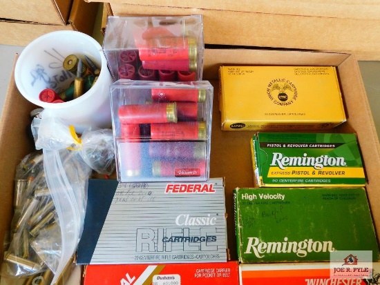 large lot of misc. ammo: .308 win, 300 SAV, 12 ga, 32 sswlong etc.